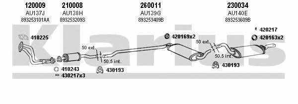 Klarius 940105E Exhaust system 940105E: Buy near me at 2407.PL in Poland at an Affordable price!