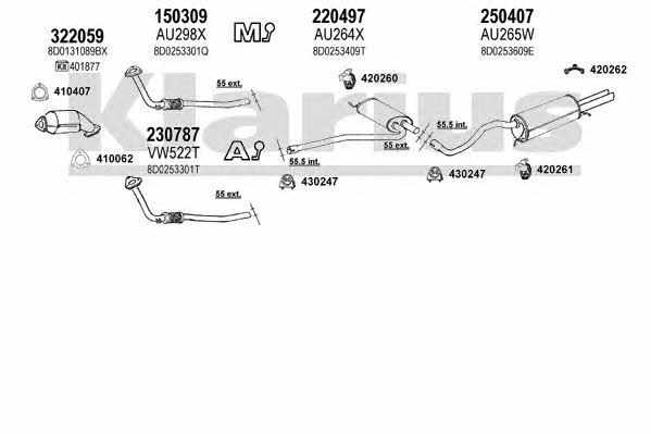  940441E Система випуску відпрацьованих газів 940441E: Приваблива ціна - Купити у Польщі на 2407.PL!