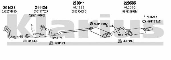 Klarius 940472E Exhaust system 940472E: Buy near me at 2407.PL in Poland at an Affordable price!