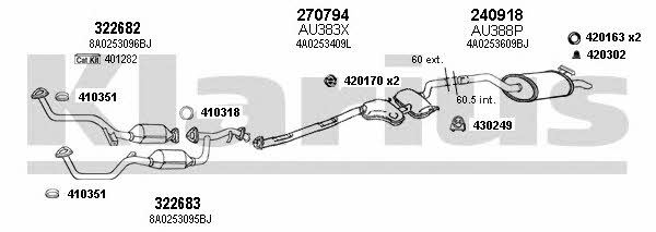  940510E Exhaust system 940510E: Buy near me in Poland at 2407.PL - Good price!