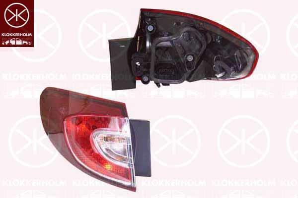 Klokkerholm 60430705A1 Tail lamp left 60430705A1: Buy near me in Poland at 2407.PL - Good price!