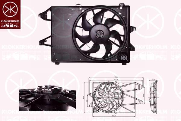 Klokkerholm 25552603 Hub, engine cooling fan wheel 25552603: Buy near me in Poland at 2407.PL - Good price!