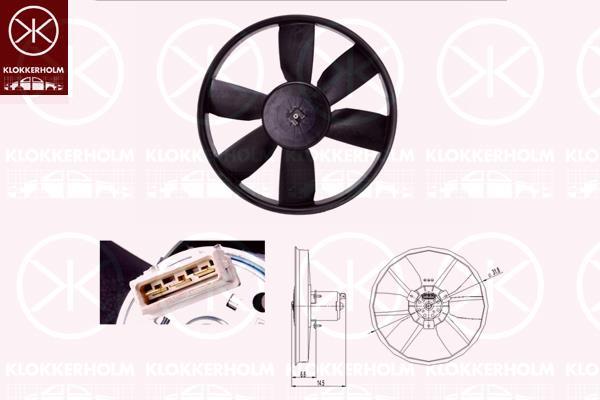 Klokkerholm 95222601 Hub, engine cooling fan wheel 95222601: Buy near me in Poland at 2407.PL - Good price!