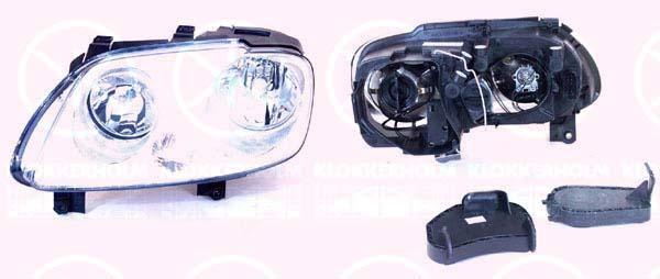 Klokkerholm 95710121A1 Headlight left 95710121A1: Buy near me in Poland at 2407.PL - Good price!