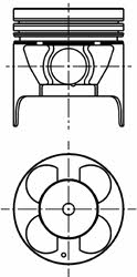 Kolbenschmidt 40056610 Поршень 40056610: Отличная цена - Купить в Польше на 2407.PL!