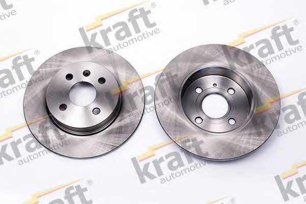 Kraft Automotive 6051660 Rear brake disc, non-ventilated 6051660: Buy near me at 2407.PL in Poland at an Affordable price!