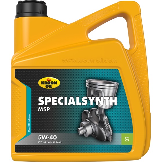 Kroon oil 35213 Engine oil Kroon oil SPECIALSYNTH MSP 5W-40, 4L 35213: Buy near me at 2407.PL in Poland at an Affordable price!