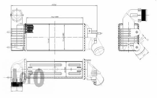 Loro 009-018-0003 Intercooler, charger 0090180003: Buy near me in Poland at 2407.PL - Good price!