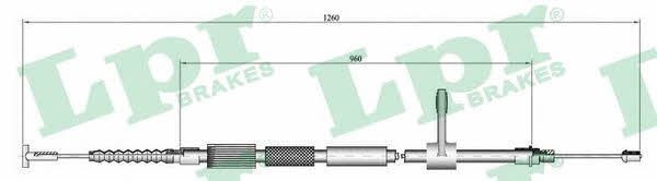 LPR C0017B Cable Pull, parking brake C0017B: Buy near me at 2407.PL in Poland at an Affordable price!