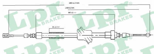 LPR C0034B Cable Pull, parking brake C0034B: Buy near me at 2407.PL in Poland at an Affordable price!