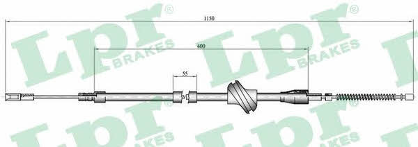 LPR C0046B Cable Pull, parking brake C0046B: Buy near me at 2407.PL in Poland at an Affordable price!