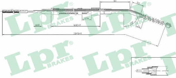 LPR C0067B Cable Pull, parking brake C0067B: Buy near me in Poland at 2407.PL - Good price!