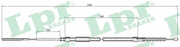 LPR C0083B Cable Pull, parking brake C0083B: Buy near me at 2407.PL in Poland at an Affordable price!