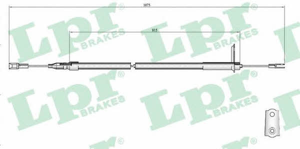 LPR C0407B Cable Pull, parking brake C0407B: Buy near me in Poland at 2407.PL - Good price!