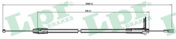 LPR C0415B Cable Pull, parking brake C0415B: Buy near me in Poland at 2407.PL - Good price!