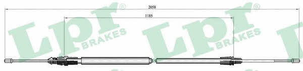 LPR C0004B Cable Pull, parking brake C0004B: Buy near me in Poland at 2407.PL - Good price!