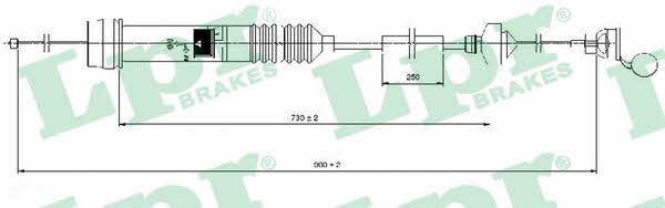 LPR C0013C Clutch cable C0013C: Buy near me in Poland at 2407.PL - Good price!