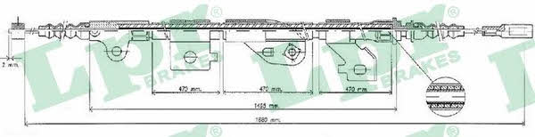 LPR C0479B Cable Pull, parking brake C0479B: Buy near me in Poland at 2407.PL - Good price!