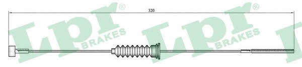 LPR C0587B Cable Pull, parking brake C0587B: Buy near me at 2407.PL in Poland at an Affordable price!