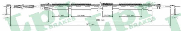 LPR C0618B Parking brake cable left C0618B: Buy near me in Poland at 2407.PL - Good price!