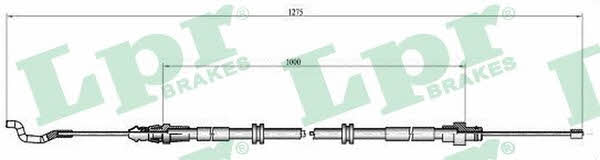 LPR C1039B Cable Pull, parking brake C1039B: Buy near me in Poland at 2407.PL - Good price!