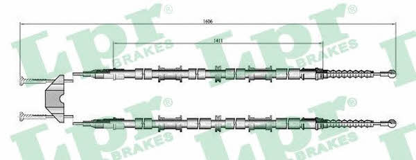 LPR C0655B Cable Pull, parking brake C0655B: Buy near me in Poland at 2407.PL - Good price!