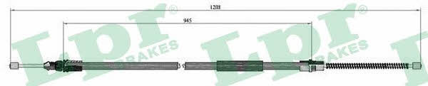 LPR C0705B Трос стояночного тормоза C0705B: Купить в Польше - Отличная цена на 2407.PL!
