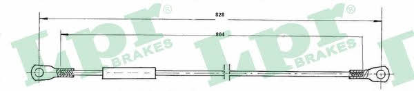 LPR C0908B Трос стояночного тормоза, правый C0908B: Отличная цена - Купить в Польше на 2407.PL!