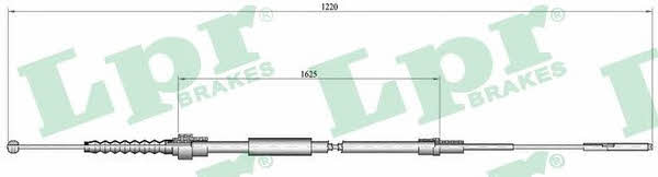 LPR C0941B Cable Pull, parking brake C0941B: Buy near me in Poland at 2407.PL - Good price!