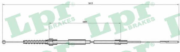 LPR C0942B Cable Pull, parking brake C0942B: Buy near me at 2407.PL in Poland at an Affordable price!