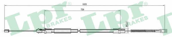 LPR C0946B Parking brake cable left C0946B: Buy near me in Poland at 2407.PL - Good price!