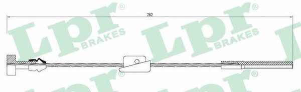 LPR C0231B Cable Pull, parking brake C0231B: Buy near me at 2407.PL in Poland at an Affordable price!