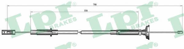 LPR C0261C Clutch cable C0261C: Buy near me in Poland at 2407.PL - Good price!