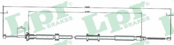 LPR C1084B Cable Pull, parking brake C1084B: Buy near me in Poland at 2407.PL - Good price!
