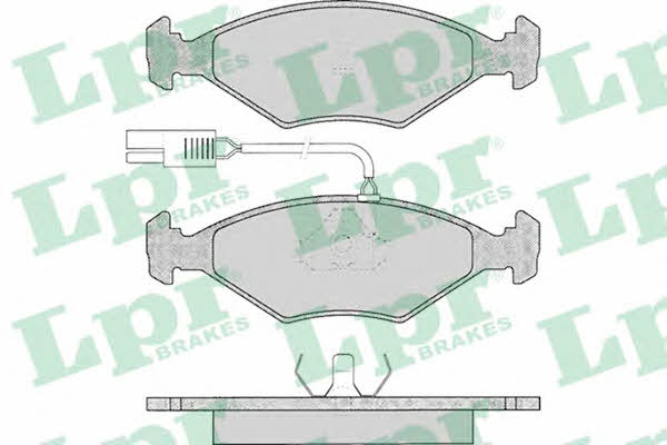 LPR 05P017 Brake Pad Set, disc brake 05P017: Buy near me in Poland at 2407.PL - Good price!