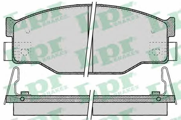 LPR 05P054 Brake Pad Set, disc brake 05P054: Buy near me in Poland at 2407.PL - Good price!
