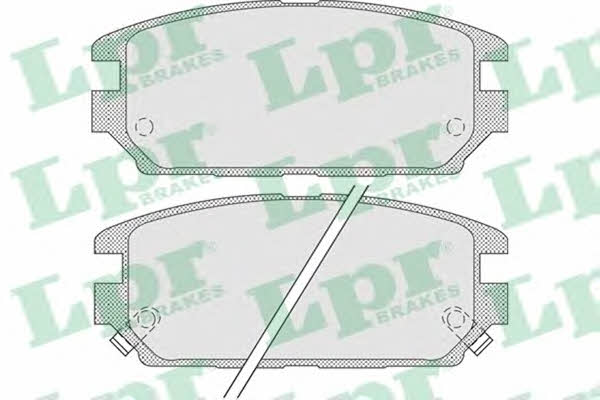 LPR 05P1016 Brake Pad Set, disc brake 05P1016: Buy near me in Poland at 2407.PL - Good price!