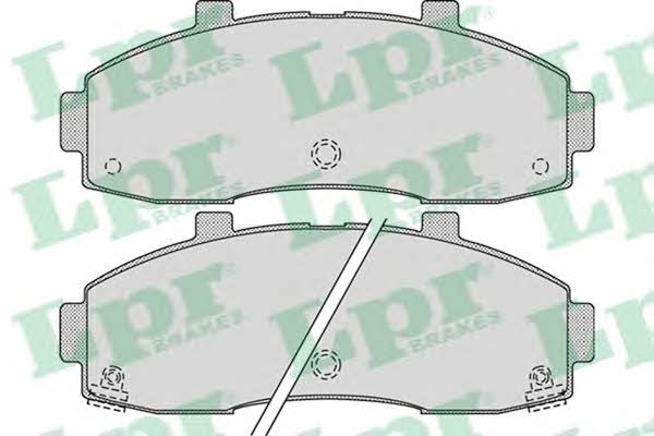 LPR 05P1020 Brake Pad Set, disc brake 05P1020: Buy near me in Poland at 2407.PL - Good price!