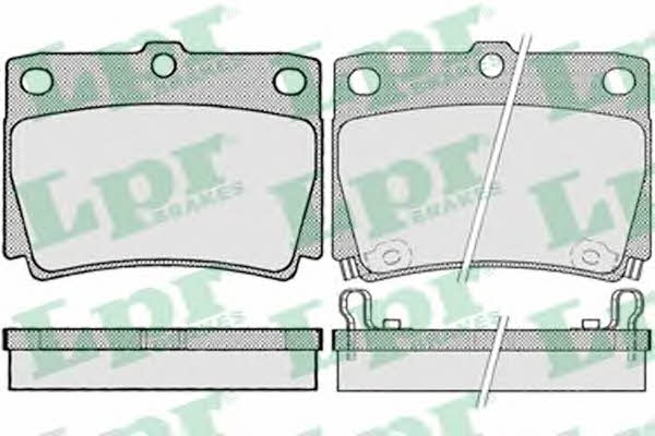 LPR 05P1029 Brake Pad Set, disc brake 05P1029: Buy near me in Poland at 2407.PL - Good price!