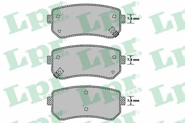 LPR 05P1411 Brake Pad Set, disc brake 05P1411: Buy near me in Poland at 2407.PL - Good price!