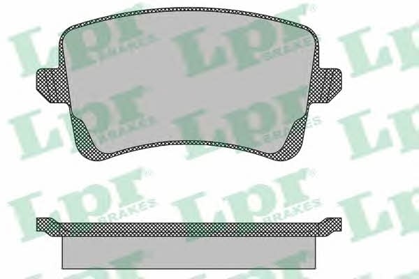 LPR 05P1489 Brake Pad Set, disc brake 05P1489: Buy near me in Poland at 2407.PL - Good price!