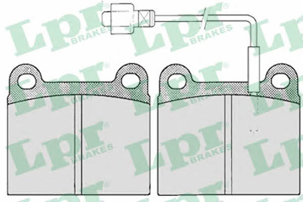 LPR 05P155 Brake Pad Set, disc brake 05P155: Buy near me in Poland at 2407.PL - Good price!