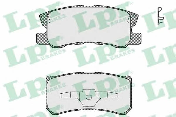 LPR 05P1639 Brake Pad Set, disc brake 05P1639: Buy near me in Poland at 2407.PL - Good price!