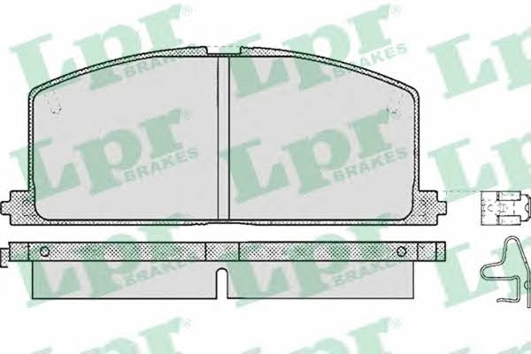 LPR 05P268 Brake Pad Set, disc brake 05P268: Buy near me at 2407.PL in Poland at an Affordable price!