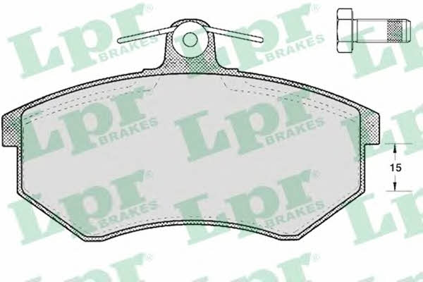 LPR 05P299 Brake Pad Set, disc brake 05P299: Buy near me in Poland at 2407.PL - Good price!