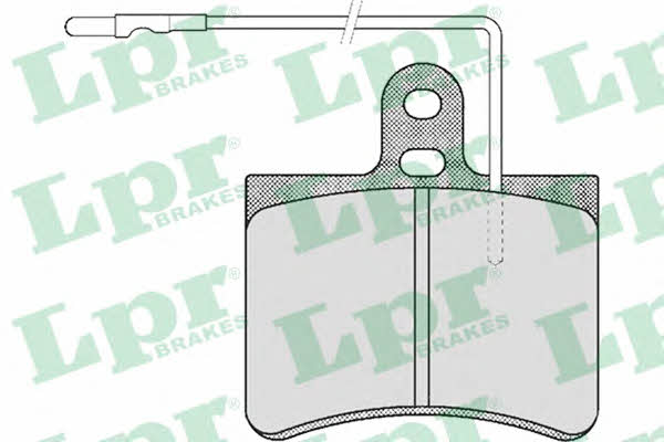 LPR 05P443 Тормозные колодки дисковые, комплект 05P443: Отличная цена - Купить в Польше на 2407.PL!