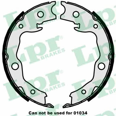 LPR 09870 Parking brake shoes 09870: Buy near me at 2407.PL in Poland at an Affordable price!