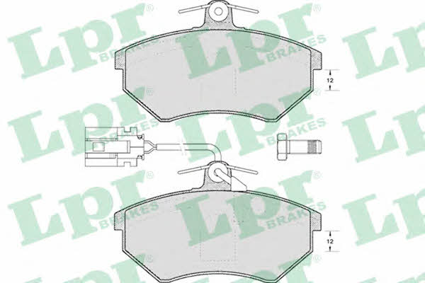 LPR 05P495 Тормозные колодки дисковые, комплект 05P495: Отличная цена - Купить в Польше на 2407.PL!