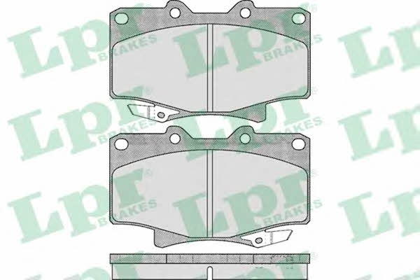 LPR 05P537 Brake Pad Set, disc brake 05P537: Buy near me in Poland at 2407.PL - Good price!