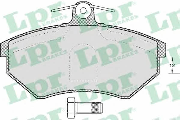 LPR 05P613 Brake Pad Set, disc brake 05P613: Buy near me in Poland at 2407.PL - Good price!